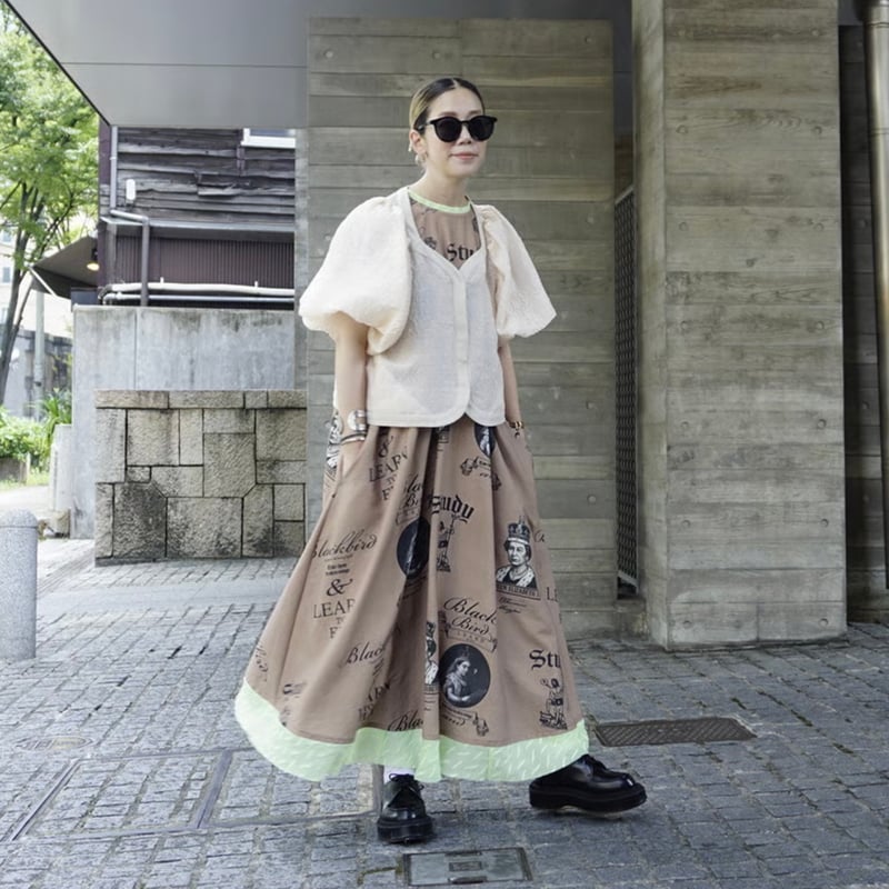 25SS✨美品✨トーマスマグパイ ストライプレイヤードシャツ グレー 25SS✨美品✨トーマスマグパイ ストライプレイヤードシャツ