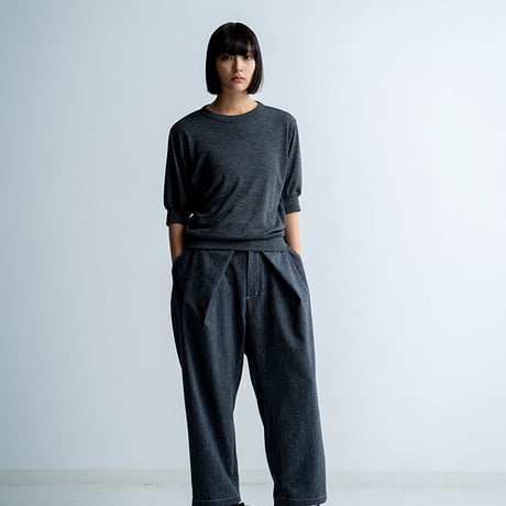 SUMMER WOOL HALF SLEEVE TEE MNN-C-157　〜MANON〜