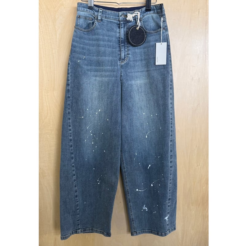 ayane ペイント加工バレルレッグデニムパンツ 875815 〜ayane〜 | sele ayane ペイント加工バレルレッグデニムパンツ 875815 〜ayane〜 | sele