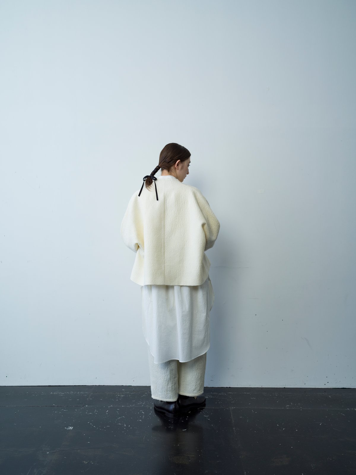 単純なる風景 Funnel collar cocoon jacket | the mark o