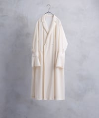 輝かしい影Poet sleeve shirt dress/écru(生成)
