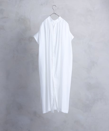 静寂の欠片 Half sleeve back-opened dress