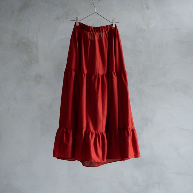 静寂の欠片 panier tiered skirt | the mark of the flower 静寂の欠片 panier tiered skirt | the mark of the flower