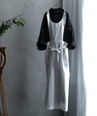 さざなむ夜Apron dress/オフホワイト