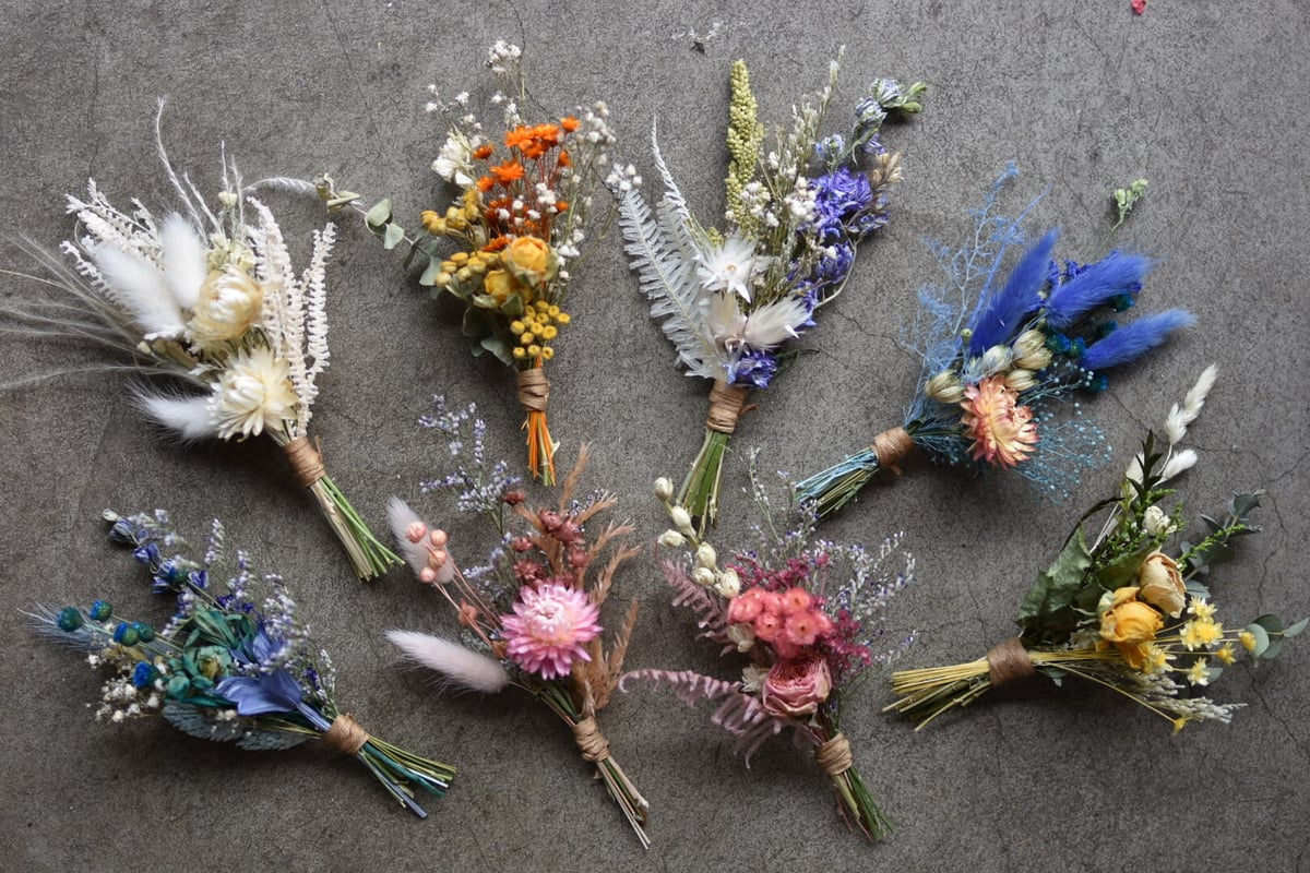 ドライフラワーミニブーケ　まりページ ドライフラワーミニブーケ まりページ ドライフラワーミニブーケ