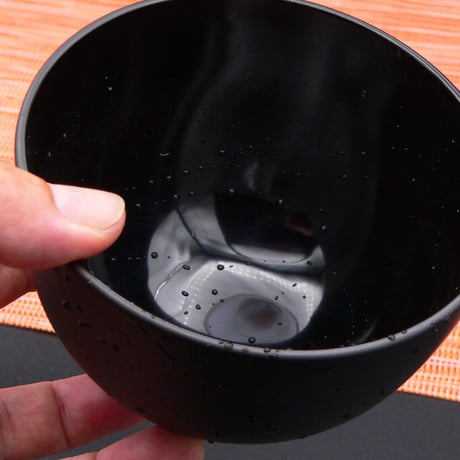抗菌クリーンコート大きめ汁椀　黒 5個セット