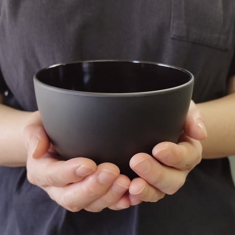 抗菌クリーンコート大きめ汁椀　黒 5個セット