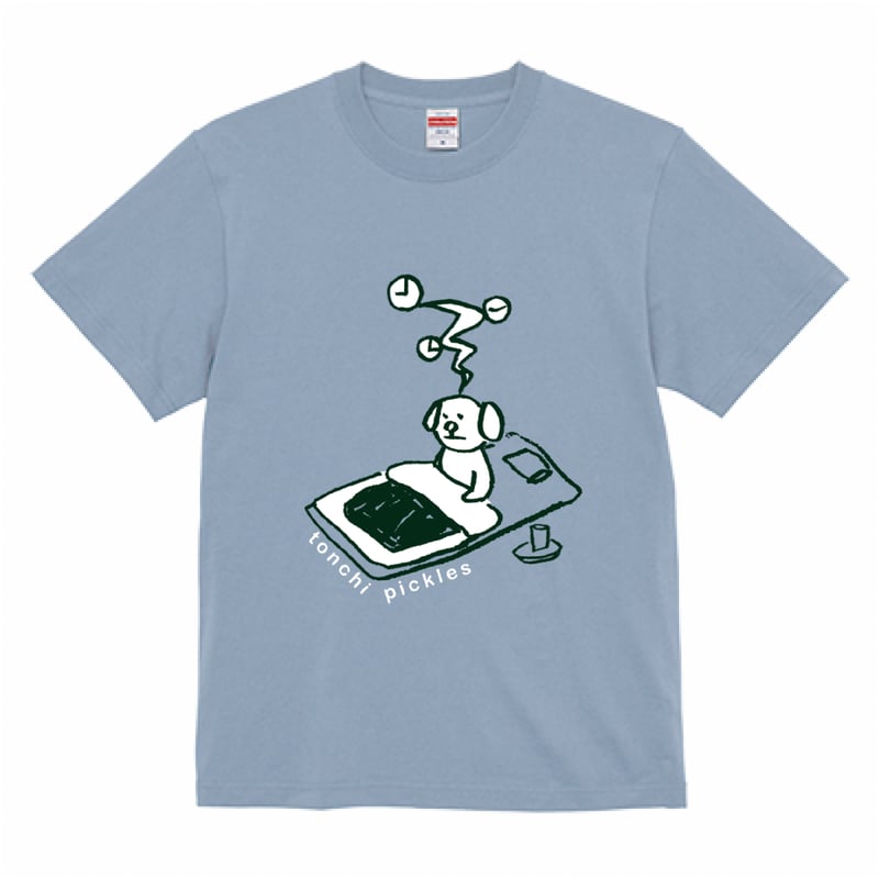 Tシャツ【ねむれない】アシッドブルー | tonchipickles