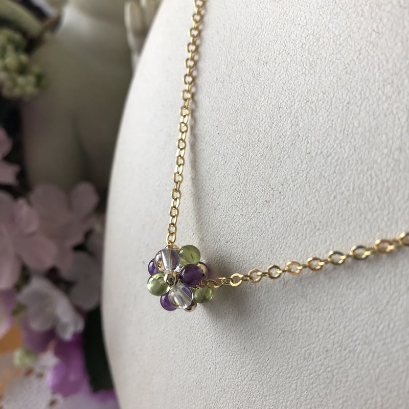 ビーズボールのペンダントトップ・ゴールド】 | Atelier Feny