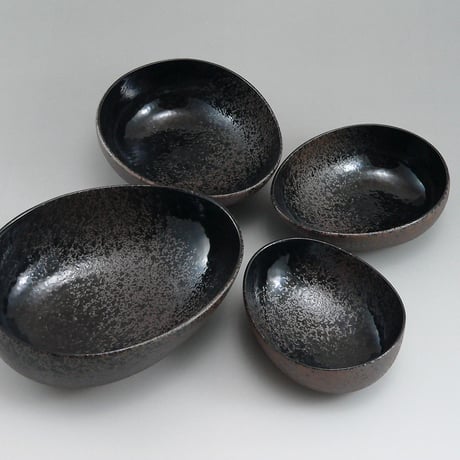 しあわせたまご　つや黒4点セット(化粧箱入)