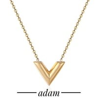 luxury V necklace