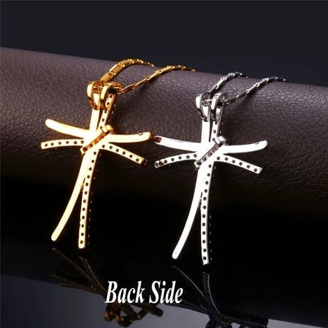W cross  necklace
