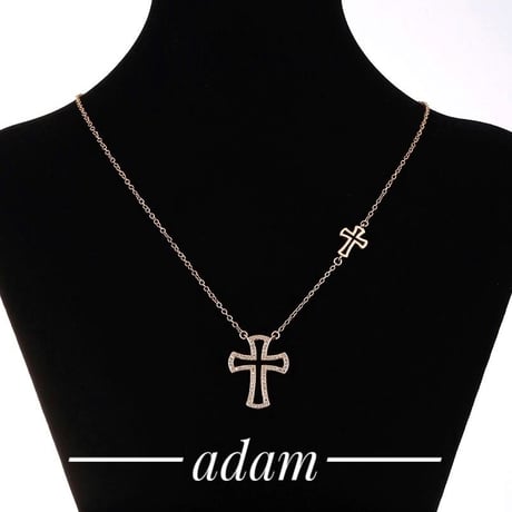 Cross open necklace