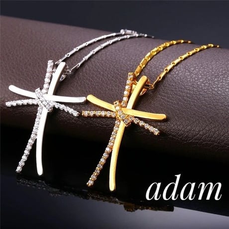 W cross  necklace