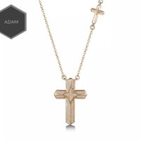 W cross necklace