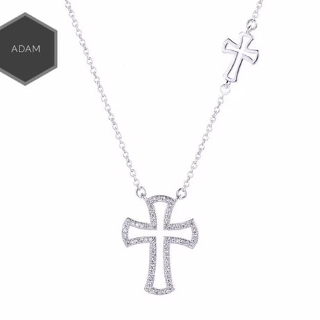Cross open necklace