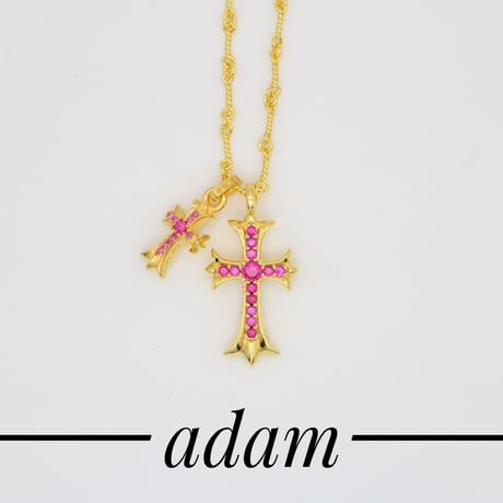 cross LCH rosa necklace