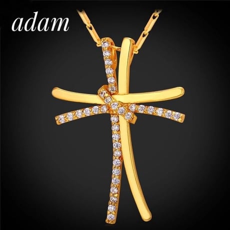 W cross  necklace