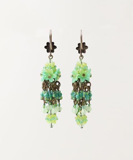 【COLLEEN TOLAND】 ブーケフラワーピアス(SEAFOAM)