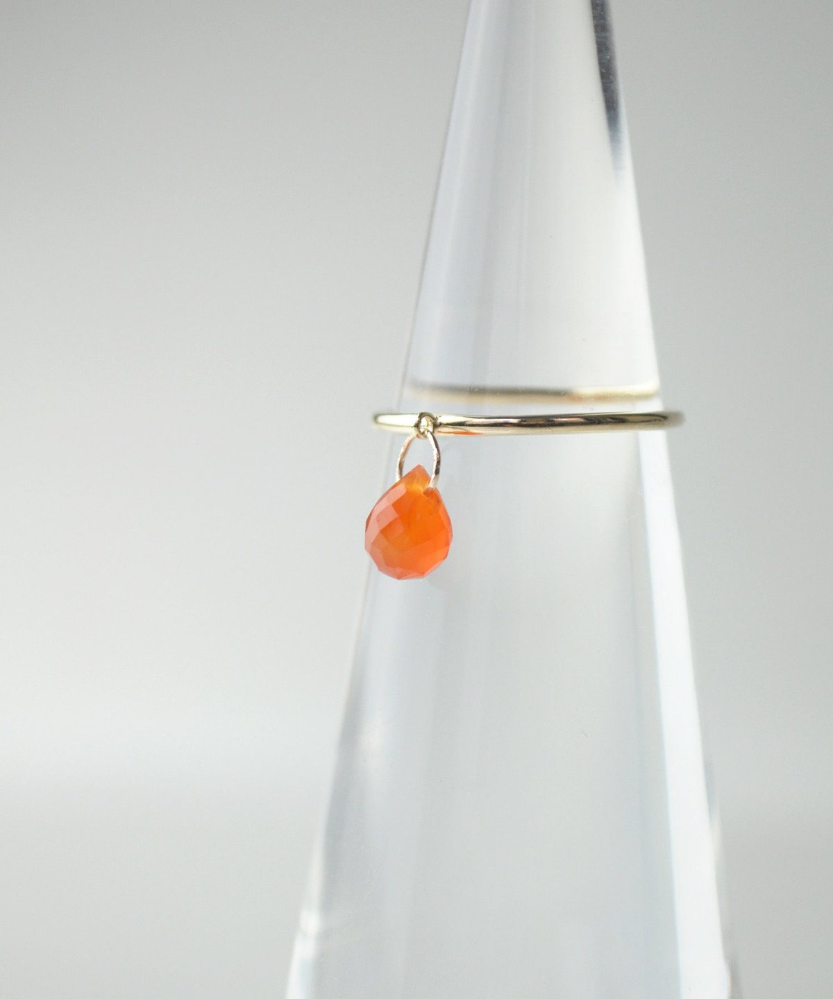 anq.】K10・drop 天然石チャームリング | KU-CROISSANT 公式オンライ