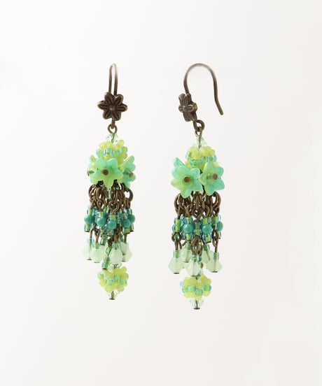 【COLLEEN TOLAND】 ブーケフラワーピアス(SEAFOAM)