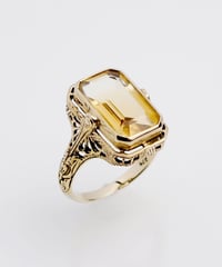 ANDY】K9PG モルガナイト・ダイヤモンド リング | KU-CROISSANT