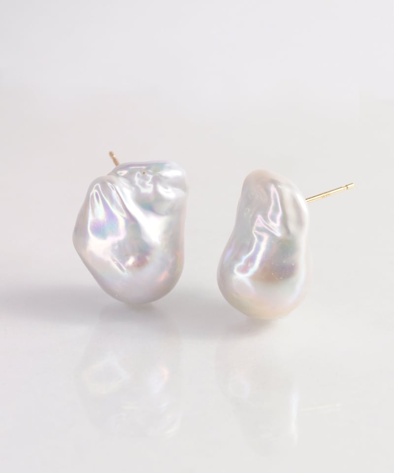 anq.】K10・オイスターバロックパール ピアス | KU-CROISSANT anq.】K10・オイスターバロックパール ピアス | KU-CROISSANT