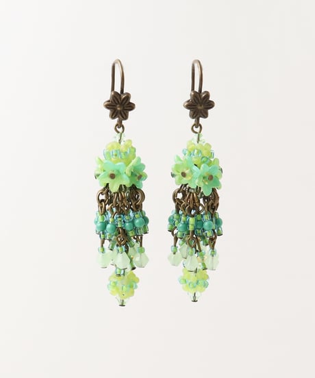 【COLLEEN TOLAND】 ブーケフラワーピアス(SEAFOAM)