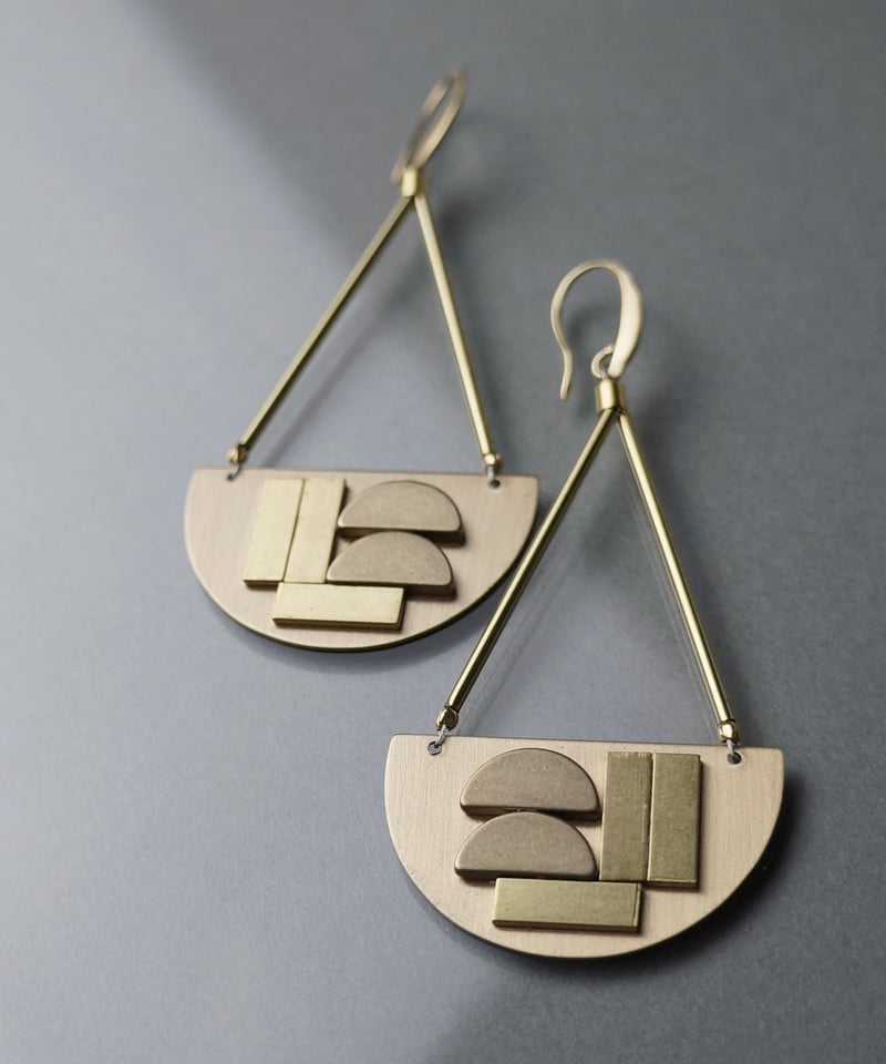 DAVID AUBREY】メタルスイングピアス BRS COLLECTION | KU-CR