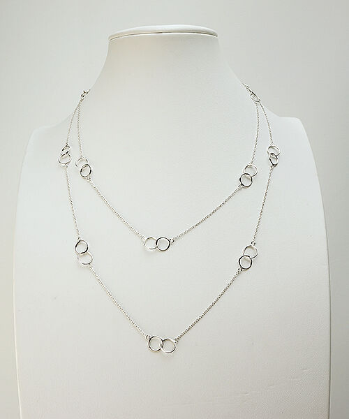 〖 新品 〗anuans 3way ロングスキンネックレス シルバー アニュアンス anuans 3wayロングスキンネックレス （SILVER