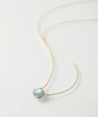 anq.】K10・ペアシェイプバースタッドピアス(オニキス) | KU-CROISSANT