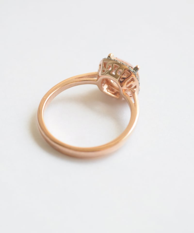 ANDY】K9PG モルガナイト・ダイヤモンド リング | KU-CROISSANT