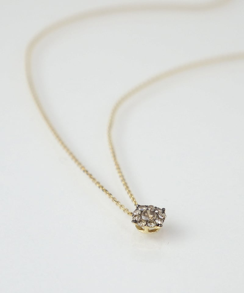 SUZANNE KALAN】crosster K14 ブラウンダイヤネックレス | KU-C 