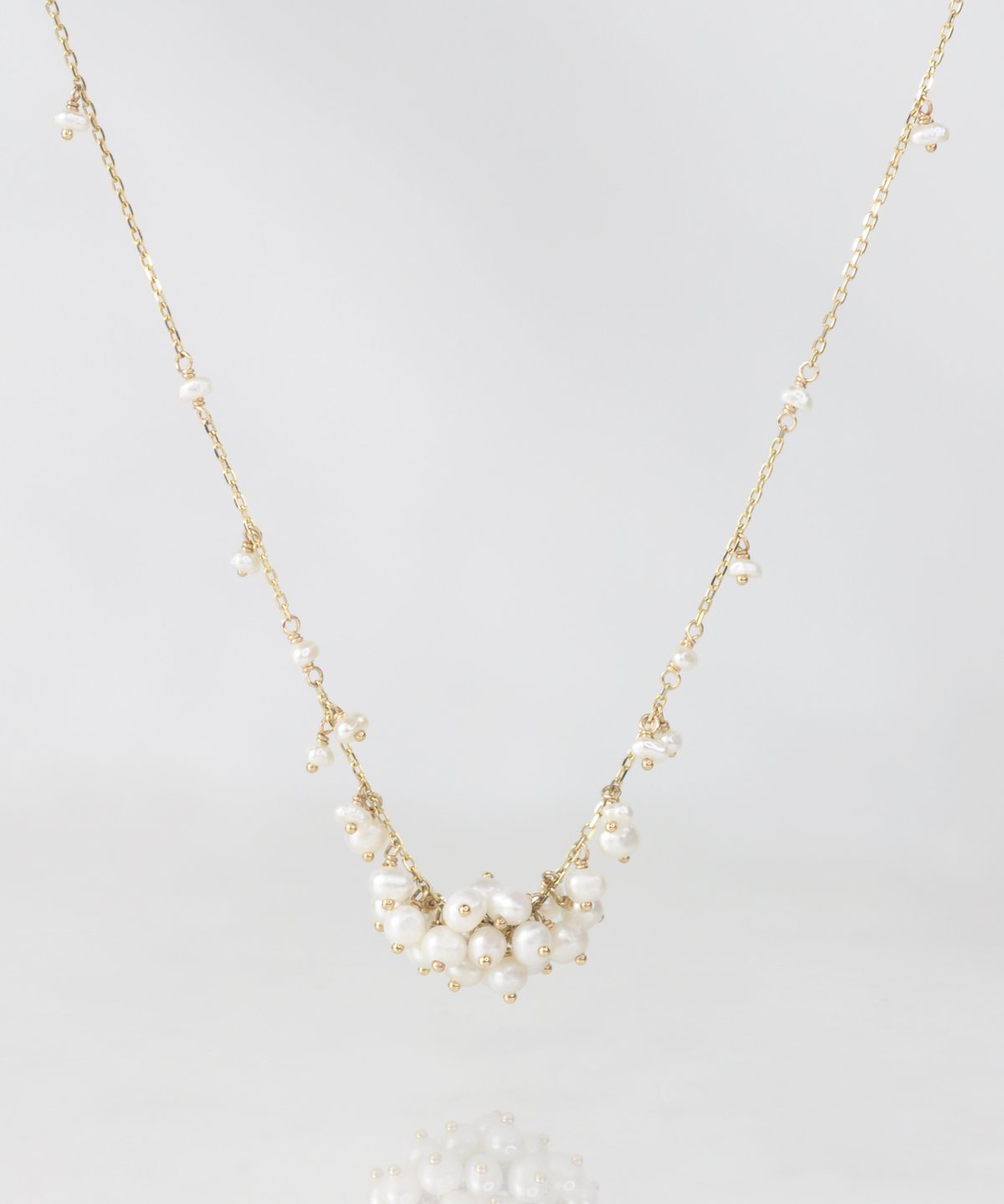 anq.】 K10・淡水パール ケシ ネックレス | KU-CROISSANT 公式オンライ