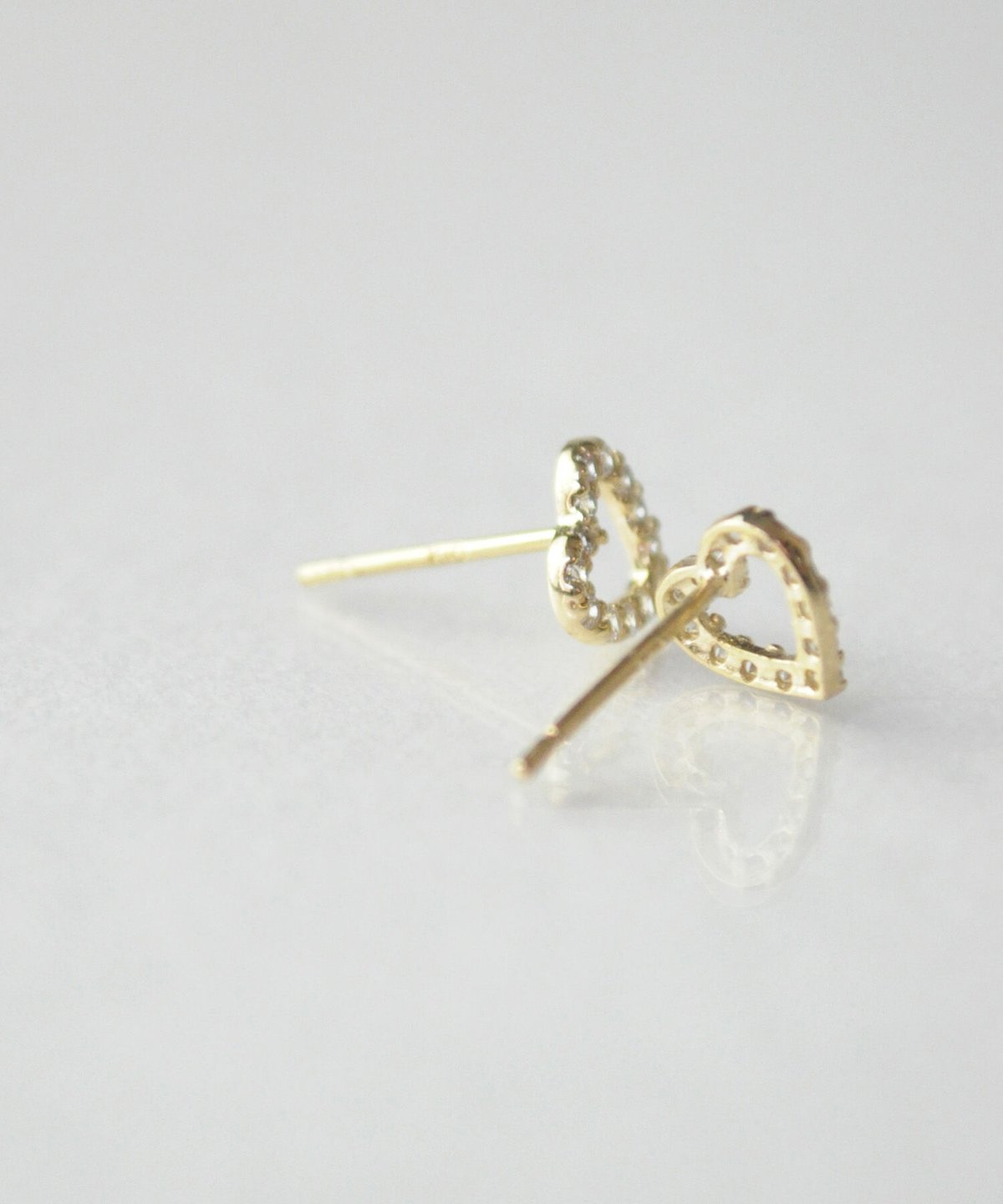 【anqanq.】K10 heart shine ピアス