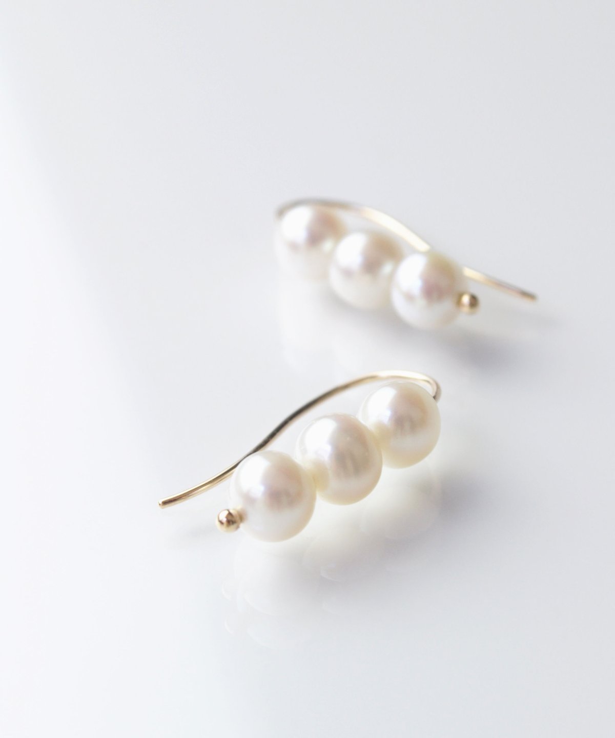 anq.】K10 Pearls フックピアス (淡水パール) | KU-CROISSANT