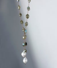 アンアン様お値下げしました！K10 YGアコヤ5.0mmパール ロングピアス anq.】K10・アコヤパール ロングチェーンピアス | KU-CROISSANT