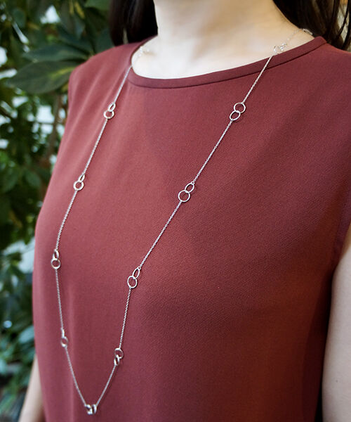 L629 silver925サークルパーツ ロングネックレスチェーン L629 silver925サークルパーツ ロングネックレスチェーン - メルカリ