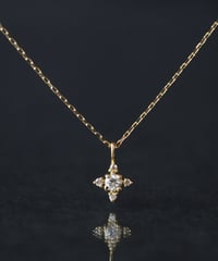 anq.】K14GF ・シトリン/ルチルクォーツ/レモンクォーツ ネックレス