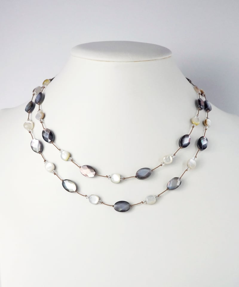 AO-碧- by anq.】 SV925・ マザーオブパール ネックレス | KU-CRO