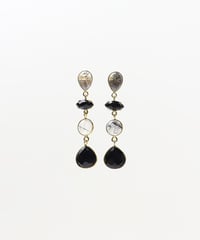 anq.】スモーキークォーツ ピアス / イヤリング | KU-CROISSANT 公式