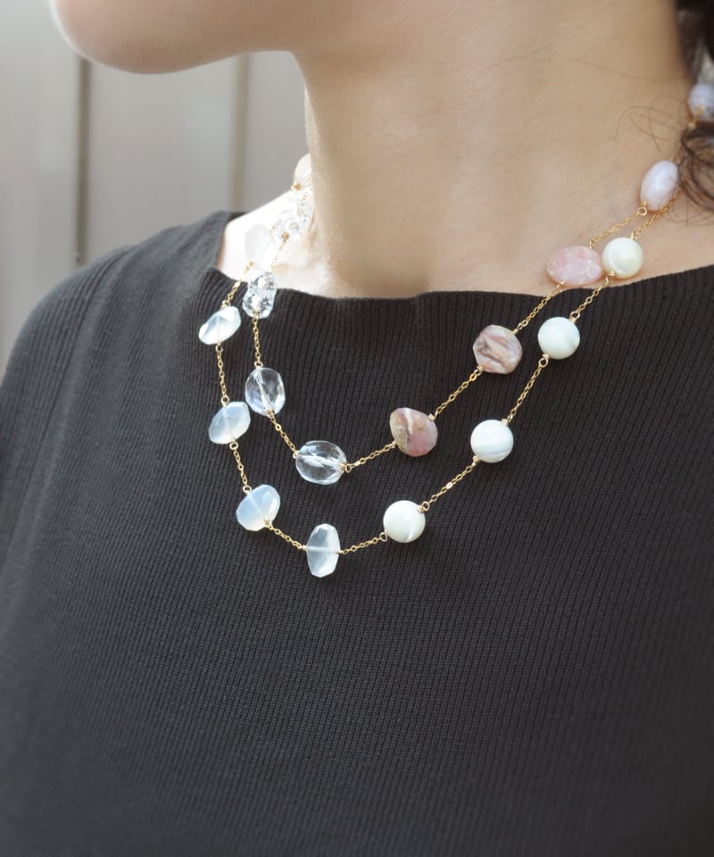 anq.】 ピンクオパール/カルセドニー/マザーオブパール/ロック