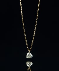 anq.】K18・ティアドロップ 0.12ctダイヤモンド ネックレス | KU-CROIS