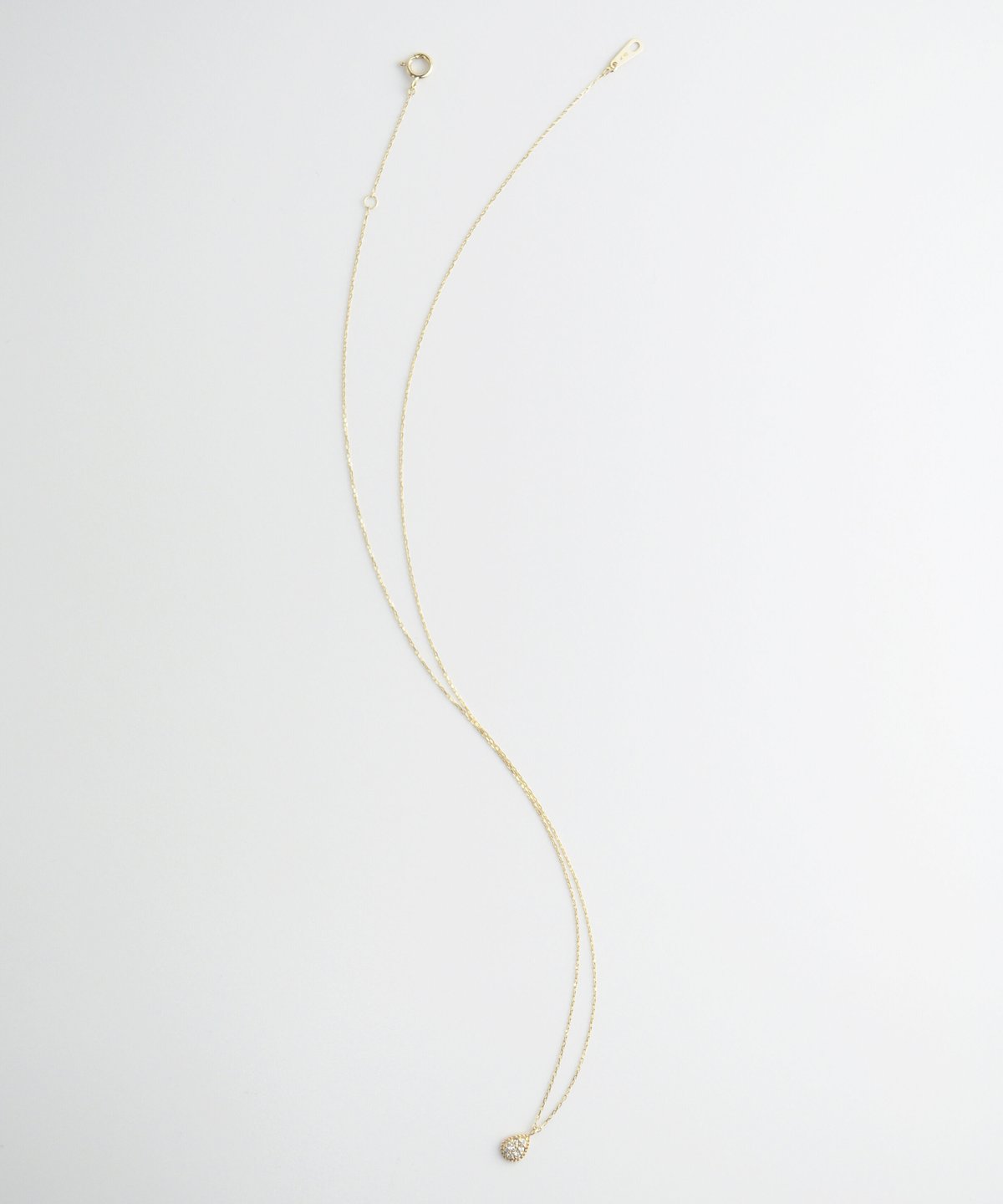 JEWELRY KIRAT♡K10ダイヤ0.04ct♡パヴェネックレス♡証明書付 JEWELRY KIRAT♡K10ダイヤ0.04ct♡パヴェネックレス♡証明書付