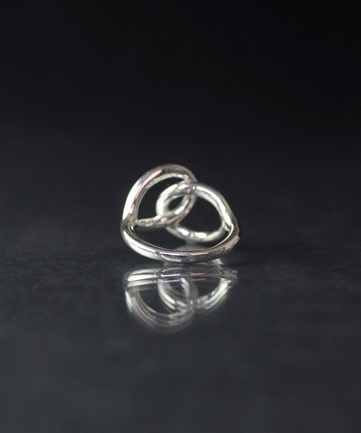 anq.】シルバー925 ダブルフープリング | KU-CROISSANT 公式オンライン