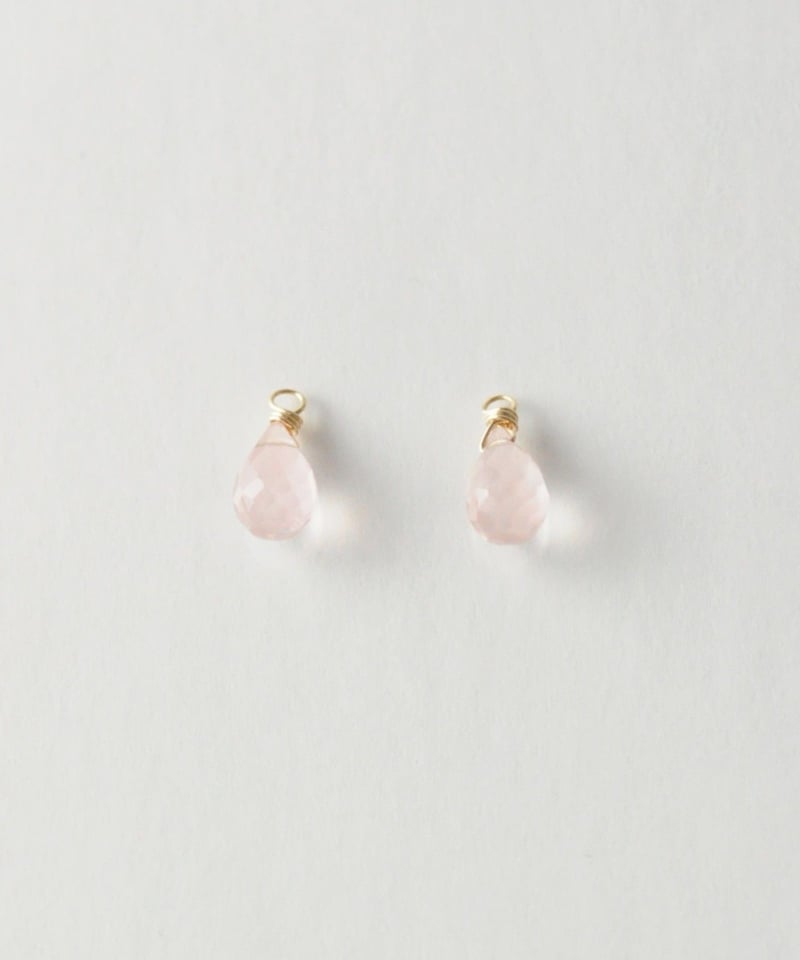 anq.】K10・天然石チャーム ローズクォーツ | KU-CROISSANT 公式