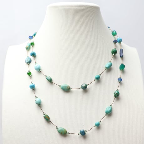 クークロワッサン　￼マーゴモリソン ラブラドライト￼ロングネックレス クークロワッサン ￼マーゴモリソン ラブラドライト￼ロングネックレス