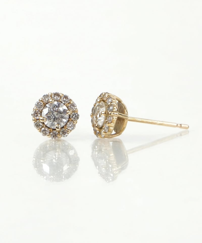anq.】K10・ダイヤモンド0.45ct ポストピアス | KU-CROISSANT 公