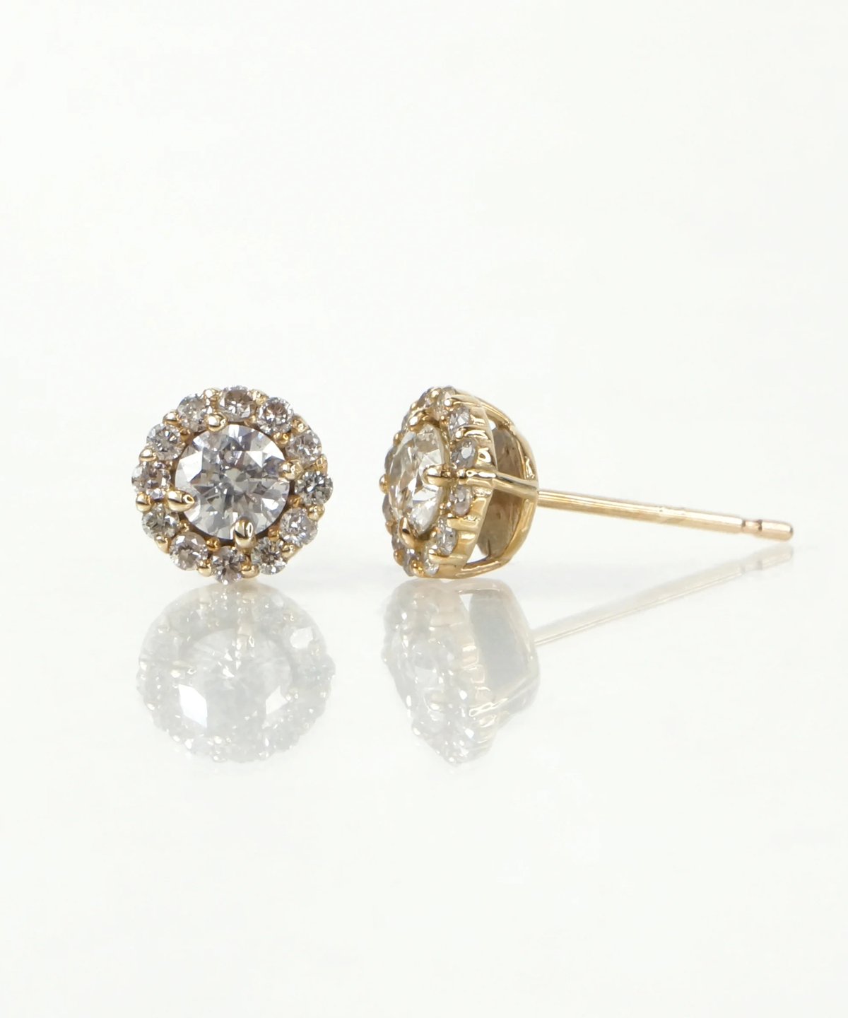 anq.】K10・ダイヤモンド0.45ct ポストピアス | KU-CROISSANT 公