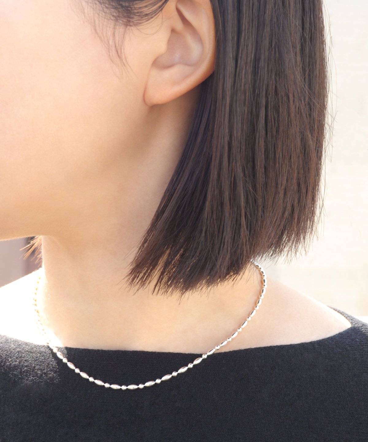 silver925 レクタングル　ベリーショートネックレスチェーンL58 LIMITED NUMBER】silver925 plated collection ヴィンテージライク